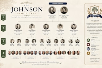 create a professional family tree and ancestry research