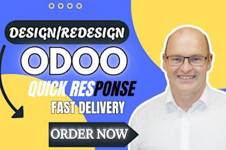 do odoo API integration or redesign, odoo module, website design, odoo ecommerce