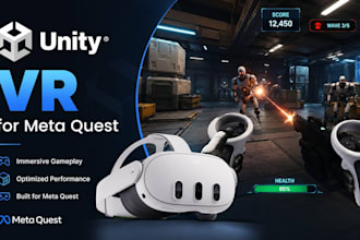 develop unity VR, xr, meta quest, VR training simulation openxr experiences