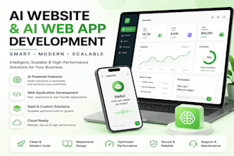 develop ai website, ai web app, and saas application