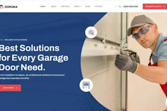 build wix garage door website garage door repair installation website
