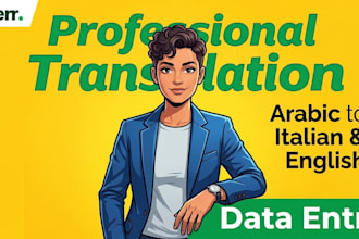 be your professional data entry specialist and translator