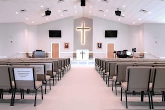 design church interior, church exterior, floor plans, and 3d renderings