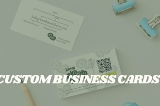 design a professional custom business card for your business