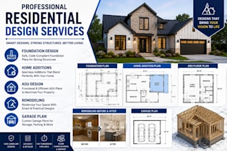 deliver foundation design, home additions, remodeling, adu design, garage plan