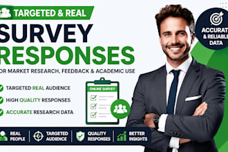 collect targeted survey responses market research feedback and academic studies