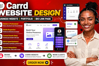 carrd landing page business website carrd portfolio site carrd bio link page