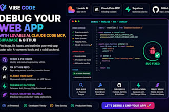 debug your web app with lovable ai,fix github repo ,claude code mcp ,supabase