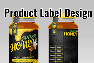 design product label design, cosmetic label design, bottle label design