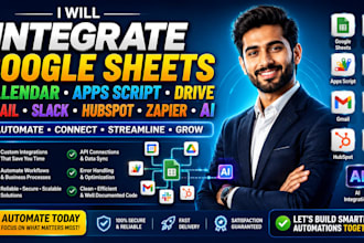 integrate google sheets calendar apps script drive gmail slack hubspot zapier ai