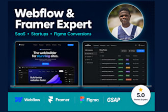 webflow website, framer website, figma to framer, figma to webflow expert