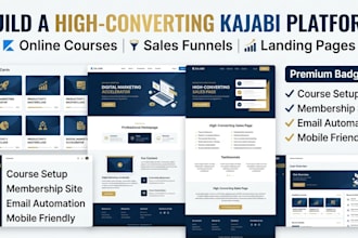 do kajabi website online course site sales funnel landing page podia kartra