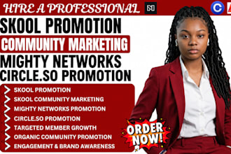skool promotion skool community marketing mighty networks promotion circle so