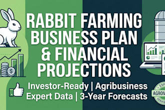 write a complete rabbit farming business plan with financial projections