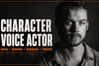 record a character voice over