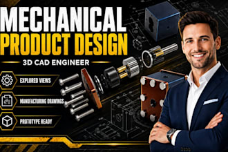 provide mechanical 3d model of product with solidworks