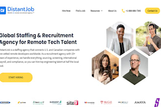do recruitment website, job listing agency board website, staff hiring website