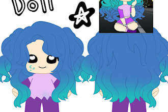 create a custom plush design based on your oc