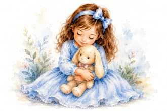 draw watercolor homemade style and digital  illustrations