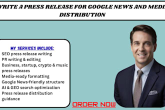 write a press release for google news and media distribution