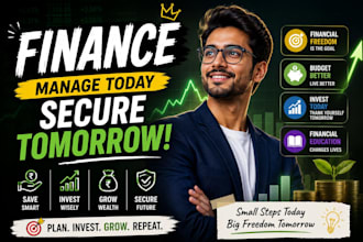 design modern youtube thumbnails for finance channels