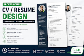 create a professional ats optimized CV