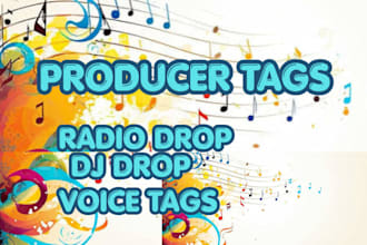 create female producer tags radio drop dj drop voice tag for artist in all genre