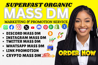 do whatsapp mass dm, telegram, discord, instagram, bulk, social media outreach