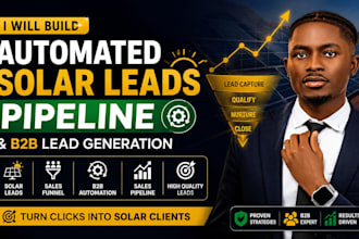 build automated solar leads pipeline and b2b lead generation