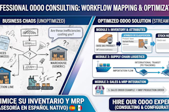 provide odoo consulting, process mapping, and odoo configuration