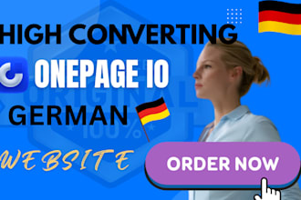 design german onepage io website or landing page onepage expert sales funnel