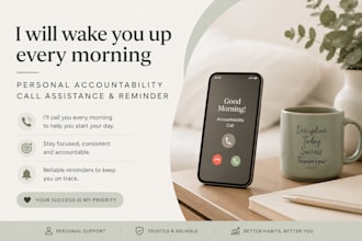 wake you up every morning personal accountability call assistance and reminder