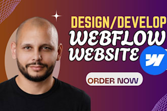 design webflow website with custom integration and animation development