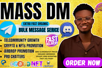 send facebook direct message discord mass dm instagram bulk message tiktok dms