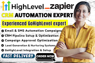 setup gohighlevel workflows automation, funnels and CRM system