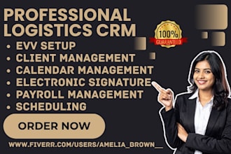 setup logistics crm track pitneyship routific zoho epromois optimo easyship pcs
