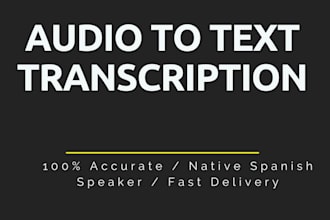 transcribe the audio to spanish text exactly
