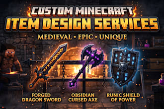 design minecraft item or block textures for u