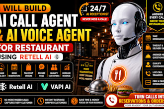 build ai call agent and ai voice agent for restaurant using retell ai