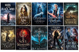 do book cover design, ebook cover, kindle cover, fantasy cover for amazon kdp