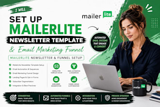 design mailerlite newsletter template setup mailerlite email marketing funnel