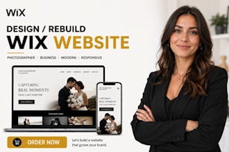 design wix photographer website rebuild wix website wix business website