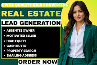 500 leads for real estate in the USA, facebook ads for real estate, google ads