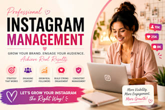 professionally manage your instagram page