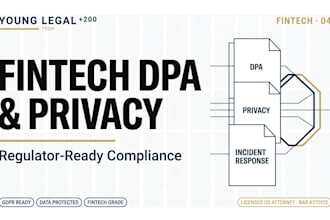 draft data processing agreements and privacy policies for fintech