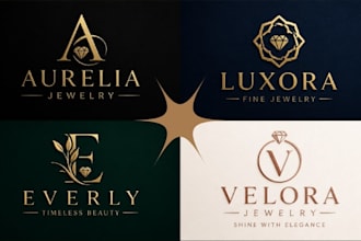 jewelry logo luxury design jewelry fashion