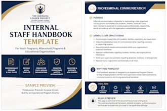 create a professional staff handbook for your youth program
