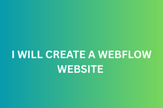 design, redesign and develop a webflow website