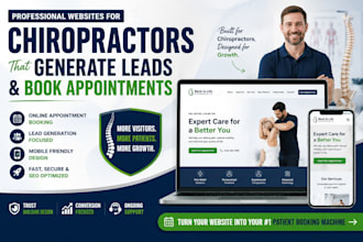 design a lead generating chiropractor website with online booking