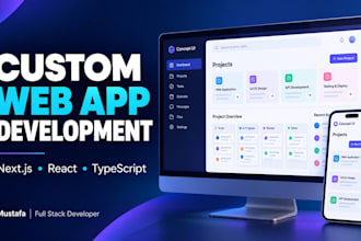 build a web app using next js, react js, typescript